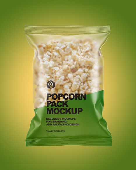 Matte Popcorn Pack Mockup