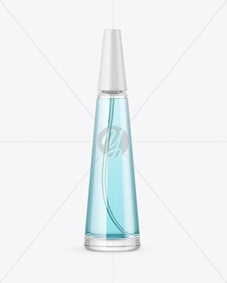 Clear Glass Perfume Bottle Mockup