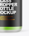 Frosted Glass Dropper Bottle Mockup