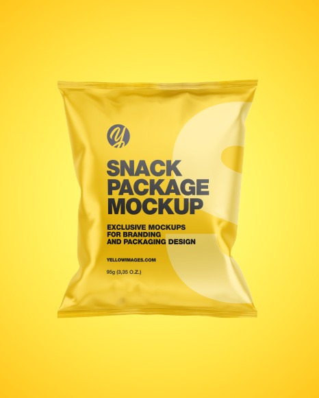 Matte Snack Package Mockup