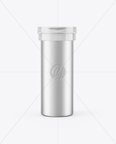 Metallic Tablet Tube Mockup