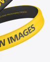 Two Matte Silicone Wristbands Mockup