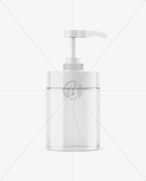 Clear Plastic Bottle with Dispenser