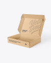 Open Mailing Box Paper Mockup