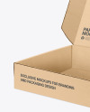 Open Mailing Box Paper Mockup