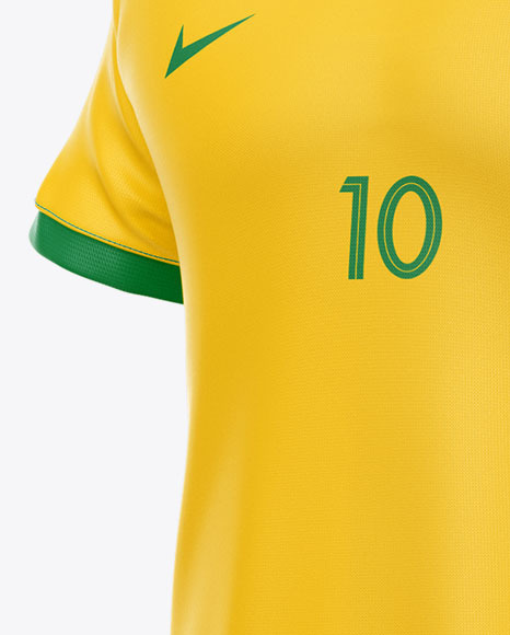 Football Kit Mockup - Half Side View