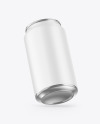 Metallic Drink Can w/ Matte Finish Mockup