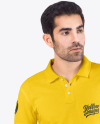 Man in a Polo T-Shirt and Jeans Mockup