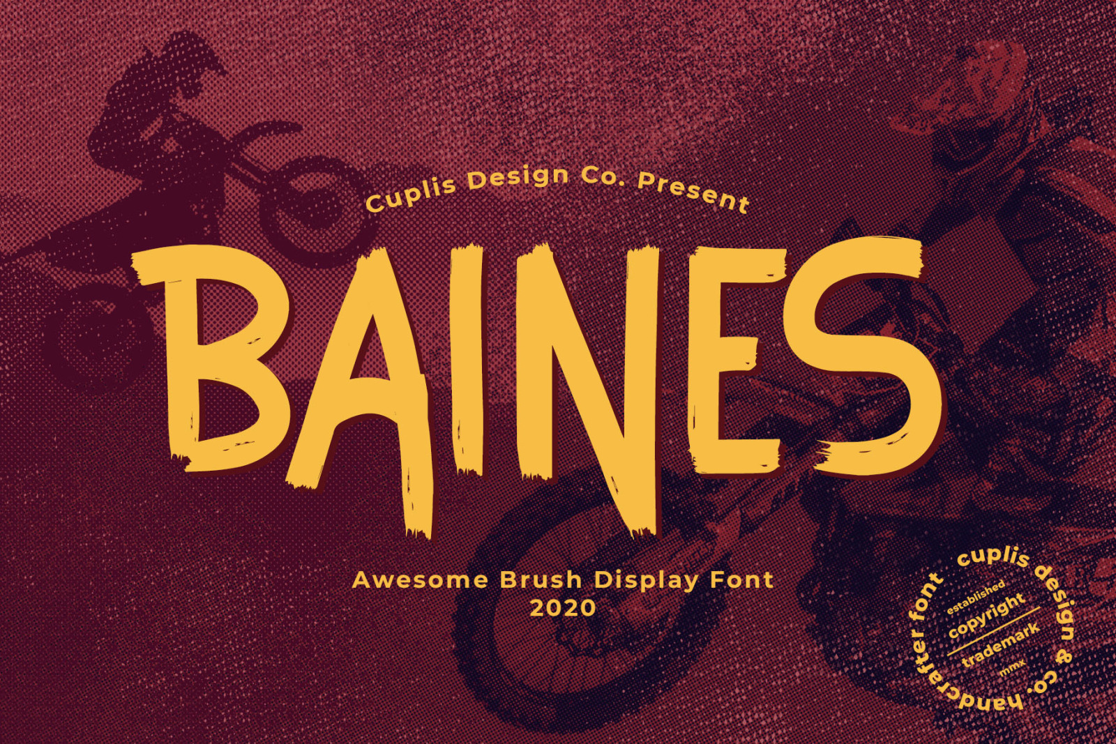 Baines Awesome Brush Display Font