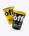 Kraft Coffee Cups Mockup