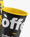 Kraft Coffee Cups Mockup