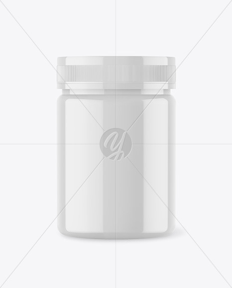 Glossy Pills Bottle Mockup