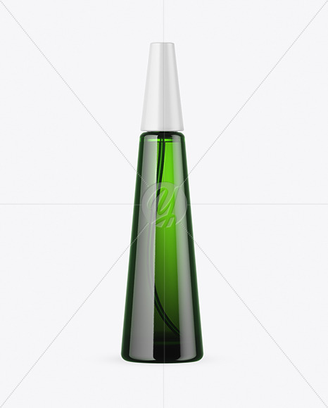 Green Glass Perfume Bottle Mockup