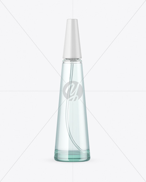 Blue Glass Perfume Bottle Mockup