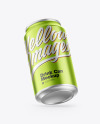 Matte Metallic Drink Can Mockup