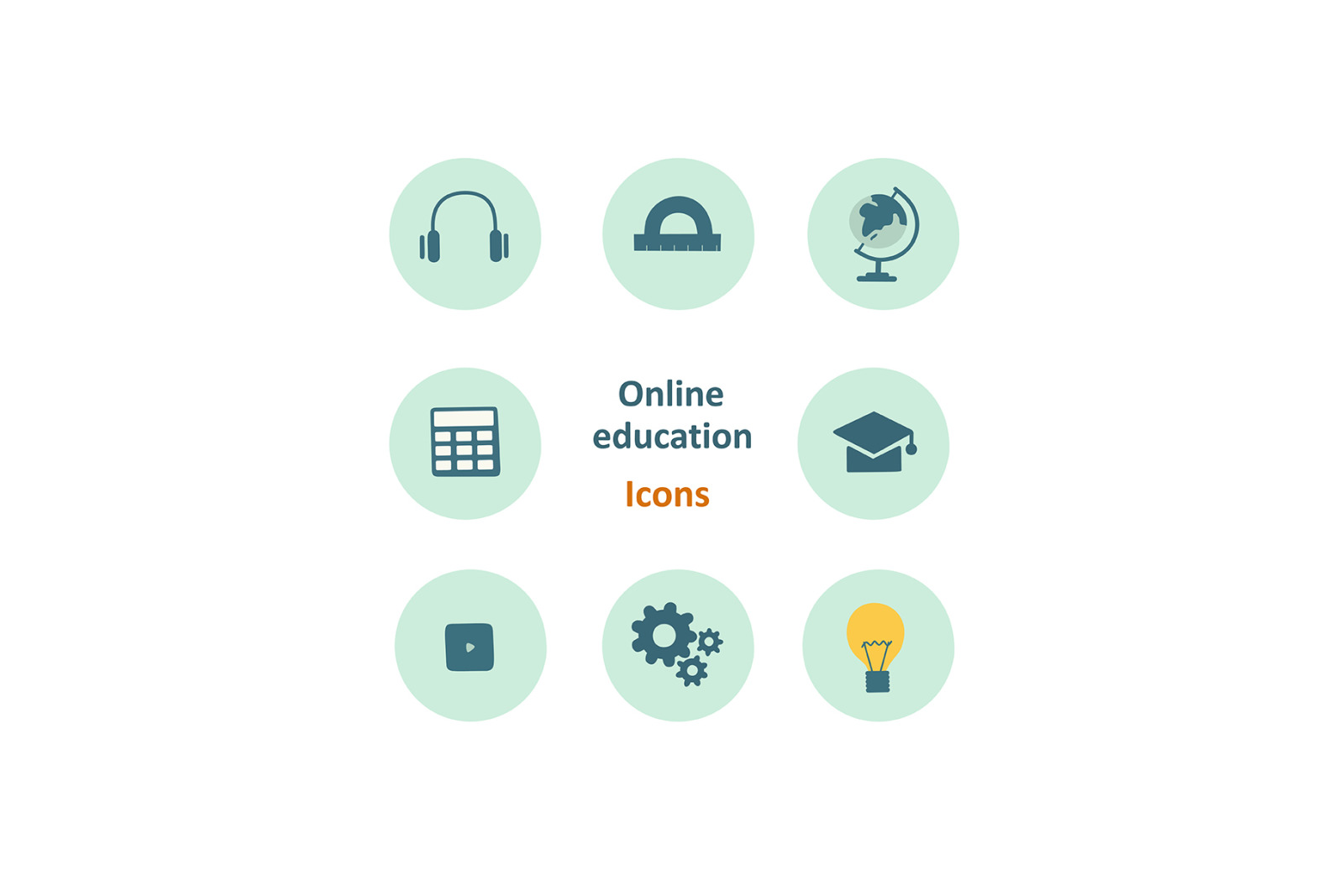 Online education - illustrations Online education - illustrations