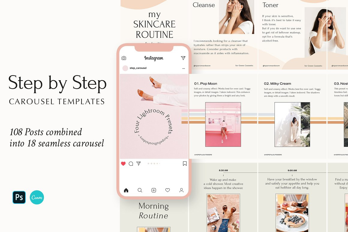 Step by Step - Carousel Templates