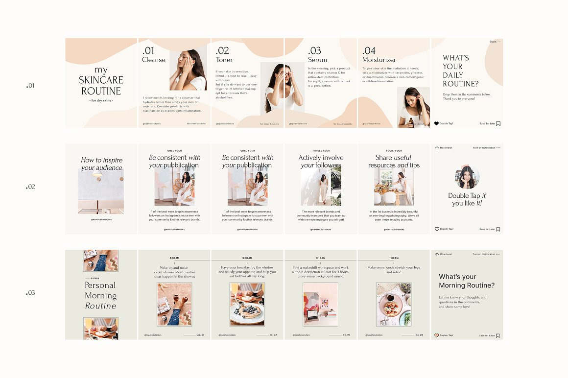 Step by Step - Carousel Templates