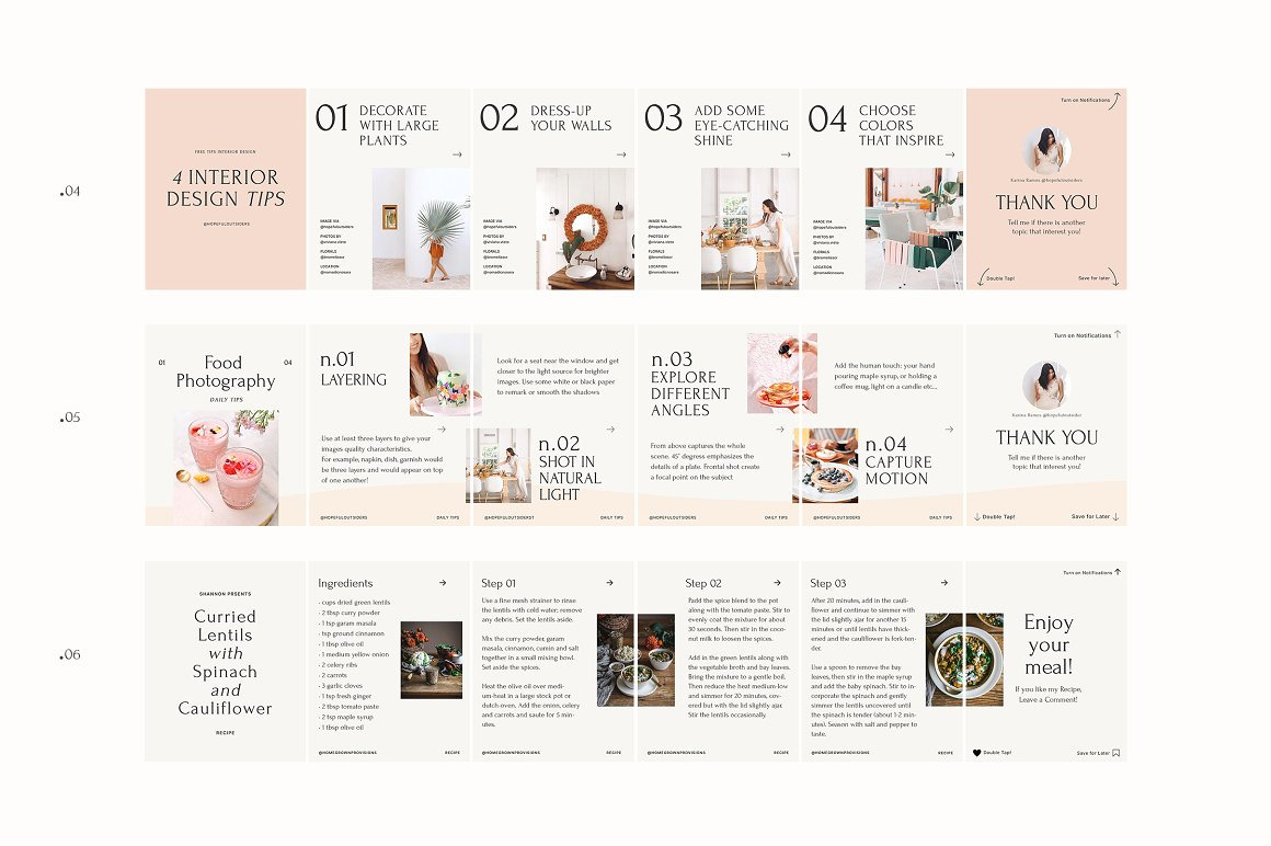 Step by Step - Carousel Templates