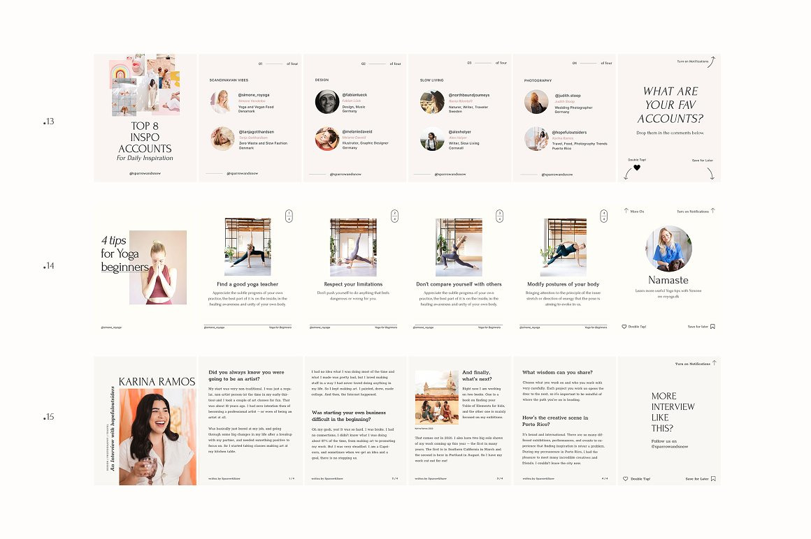 Step by Step - Carousel Templates