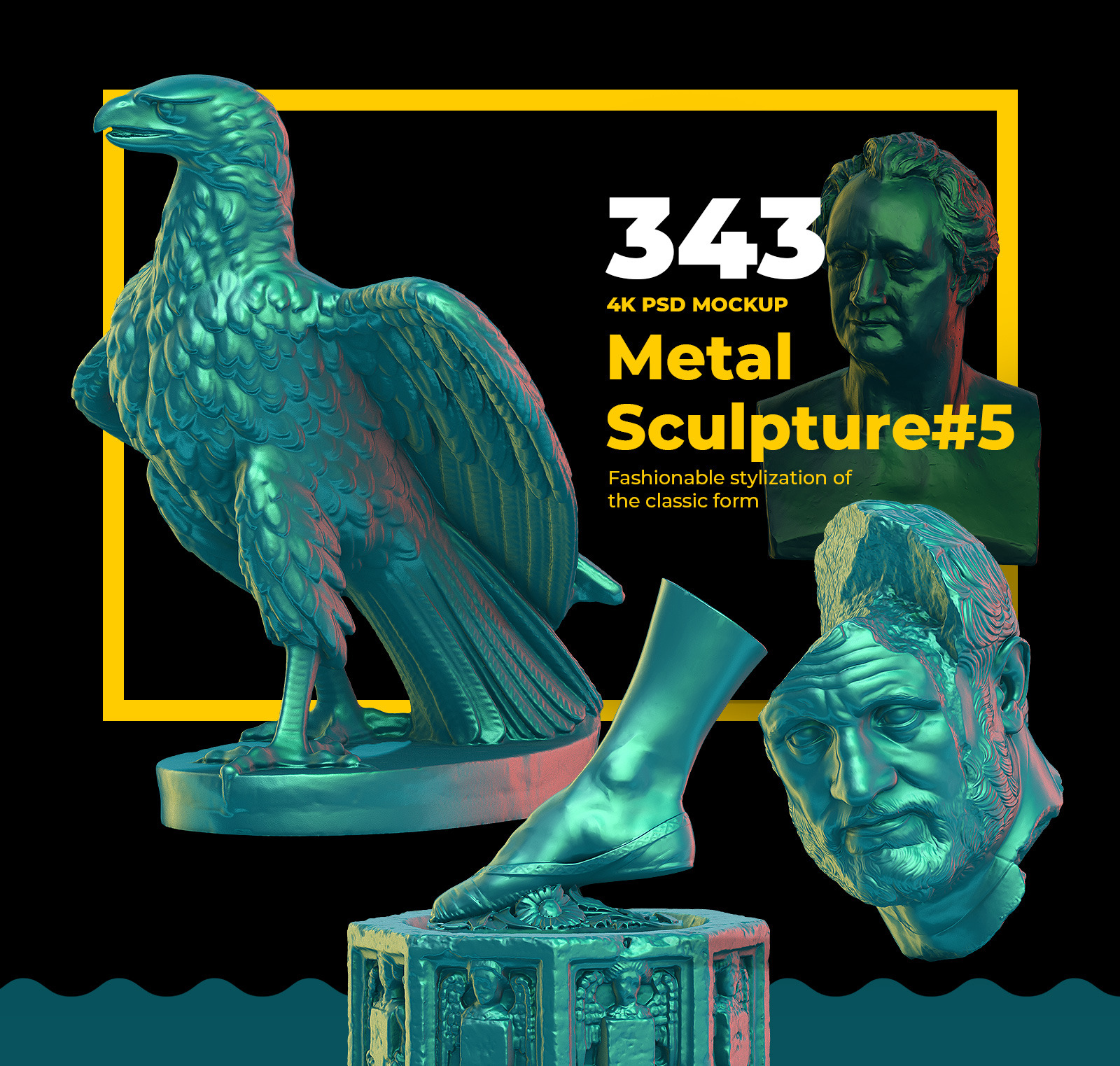 Collection of 343 Metal Sculpture #5 Collection of 343 Metal Sculpture #5
