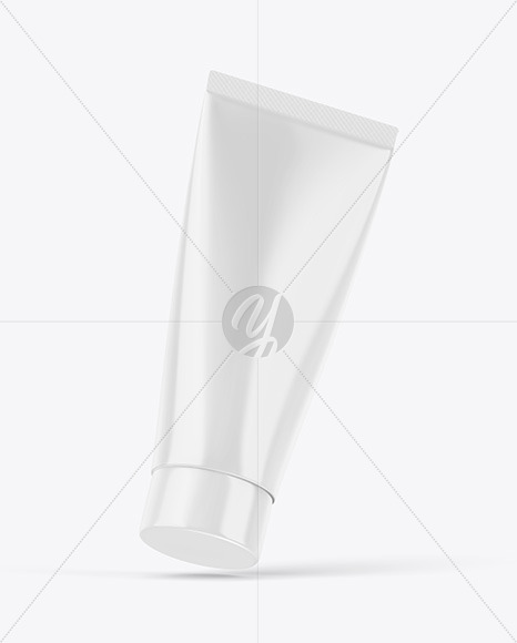 Glossy Cosmetic Tube Mockup