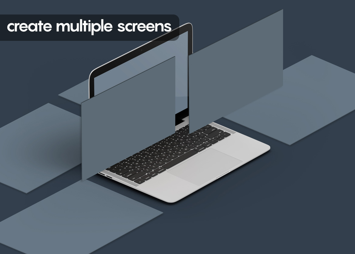 Isometric Website Mockup 2.0 Isometric Website Mockup 2.0