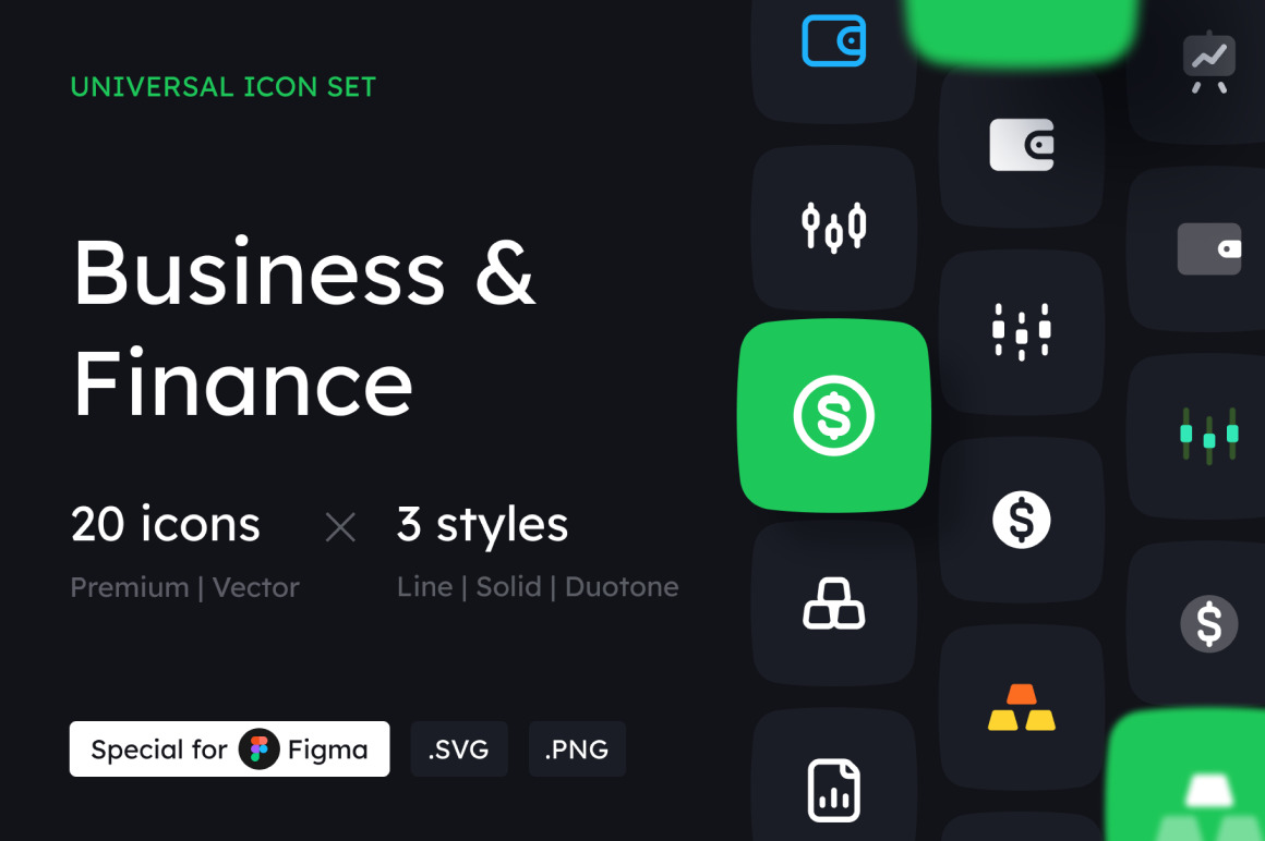 Business and Finance Icon Set Business and Finance Icon Set