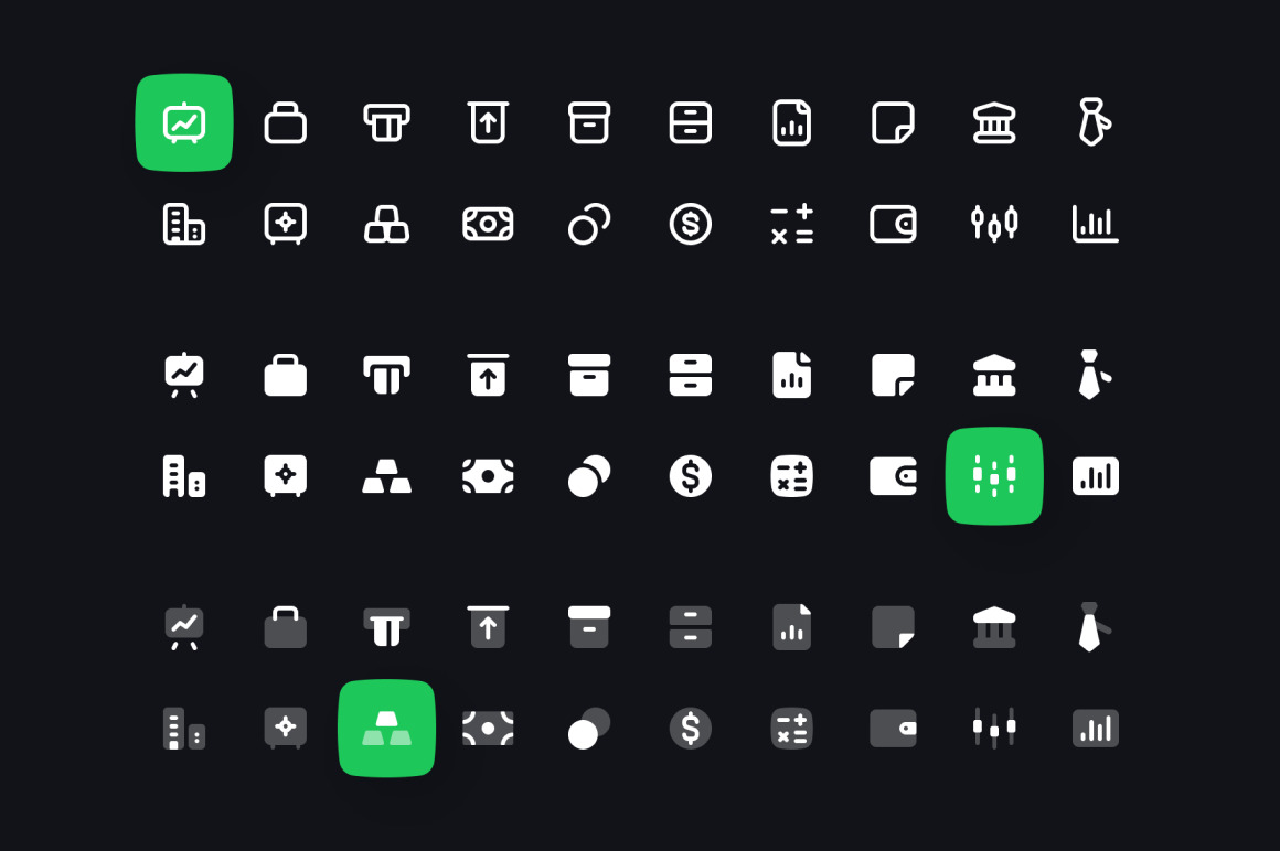 Business and Finance Icon Set Business and Finance Icon Set