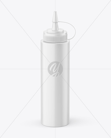 Matte Plastic Sauce Bottle