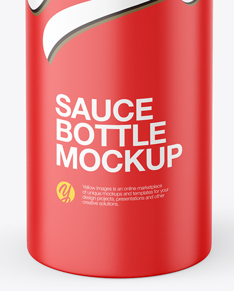 Matte Plastic Sauce Bottle