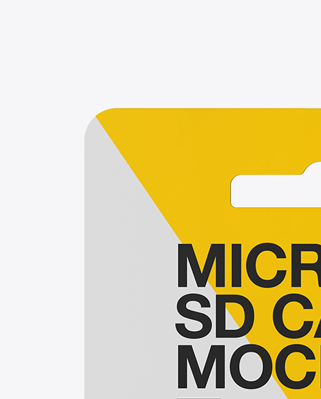 Micro SD Card With Adapter Mockup - Front View