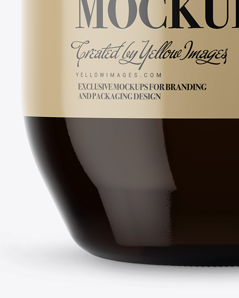 3L Amber Glass Dark Drink Bottle With Handle Mockup 3L Amber Glass Dark Drink Bottle With Handle Mockup