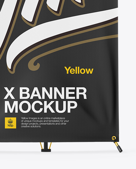 X Banner Mockup - Front View