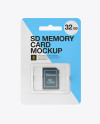 SD Memory Card Mockup - Front View