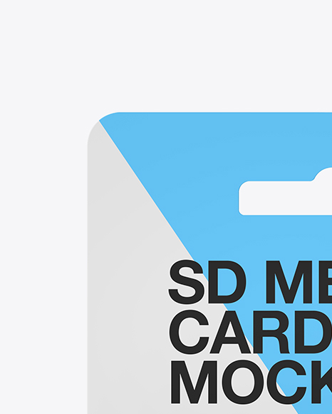 SD Memory Card Mockup - Front View