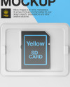 SD Memory Card Mockup - Front View