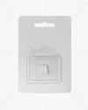 Micro SD Memory Card Mockup - Front View