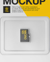 Micro SD Memory Card Mockup - Front View