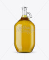 3L Clear Glass Olive Oil Bottle With Handle Mockup