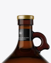 3L Amber Glass Bottle With Handle Mockup 3L Amber Glass Bottle With Handle Mockup