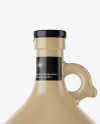 3L Glossy Ceramic Bottle With Handle Mockup