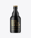 330ml Matte Ceramic Beer Bottle Mockup