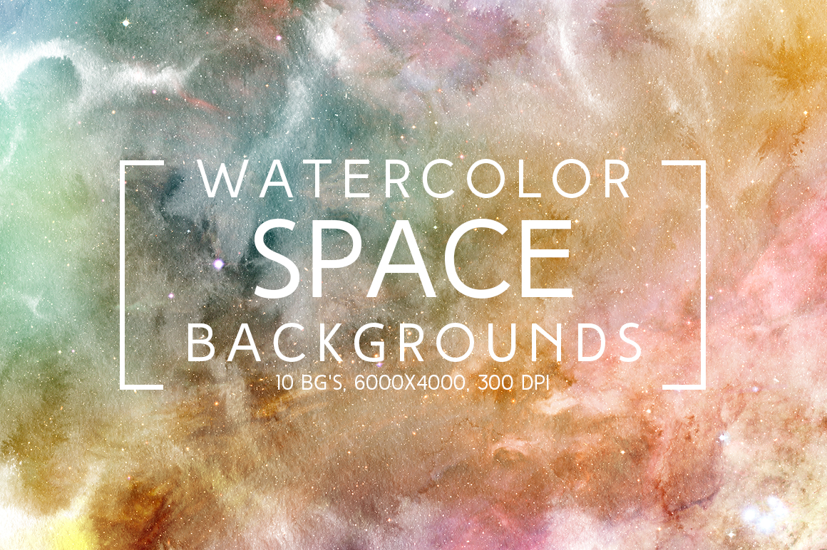 Space Watercolor Backgrounds