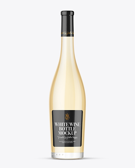 White Wine Bottle Mockup White Wine Bottle Mockup