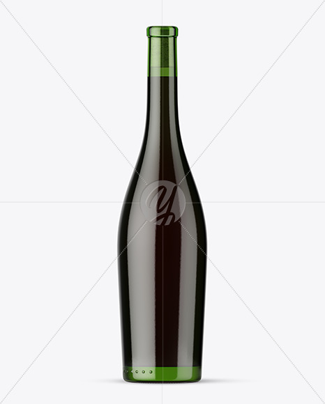 Red Wine Bottle Mockup