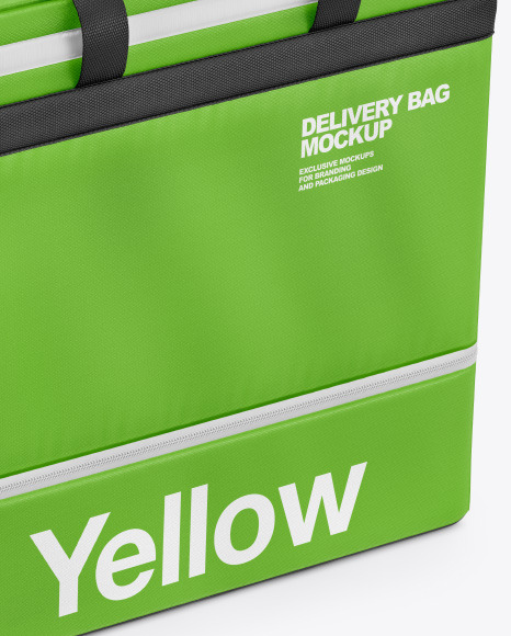 Polyester Delivery Bag Mockup