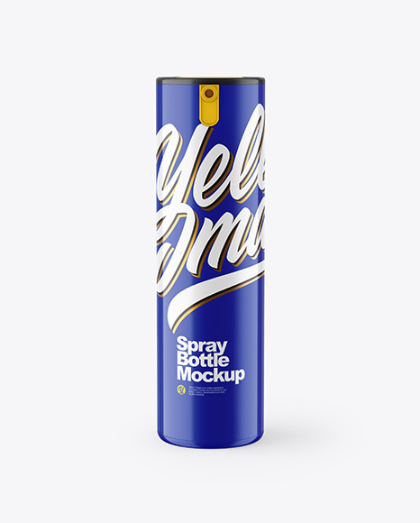 Glossy Spray Bottle Mockup - Perfume spray bottle mockup