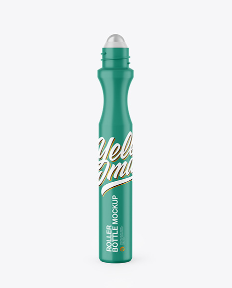 Matte Сosmetic Roller Bottle Mockup