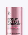 Matte Metallic Spout Bottle Mockup